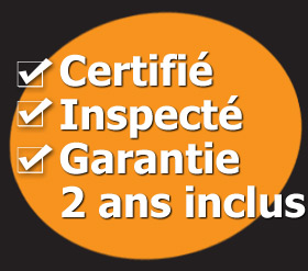 Garantie, Certifié, Inspecté